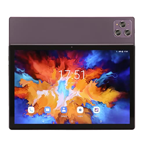 Rosvola 4G Call Tablet, 8GB 128GB Front 8MP Rear 20MP 100-240V 10.1in Tablet Octa Core Processor for Drawing for Android 11 (US Plug)