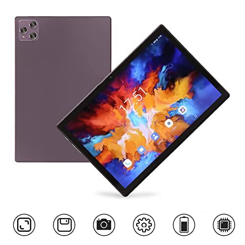 4G Calling Tablet, 10.1in Tablet 2.4G 5G WiFi Front 8MP Rear 20MP 100-240V for Writing for Android 11 (US Plug)