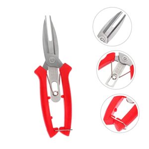 YARNOW 1pc Double Edge Picking Scissors Handheld Pruners Plant Tree Branch Cutter Gardening Hand Pruner Gardening Shears Plant Tree Pruning Shears Stainless Steel Branch Shears Abs