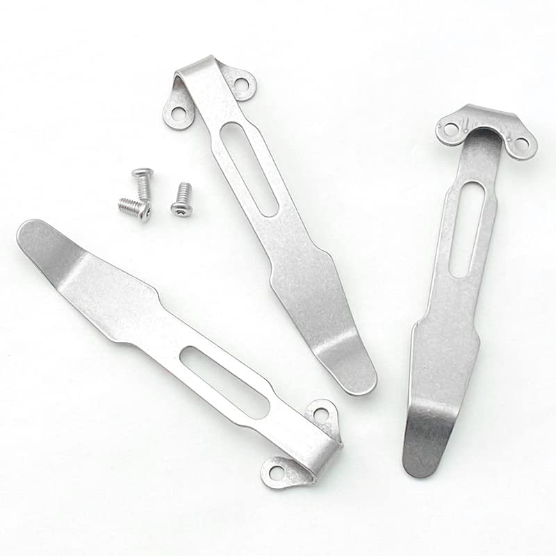 BRASSU Stainless steel back clip pocket clip knife DIY parts knife clip knife clip