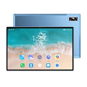 VINGVO HD Tablet, 100‑240V 5G WiFi 13Mp Camera Desktop Tablet for Gaming (Blue)