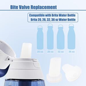 xcivi Water Bottle Mouthpiece Replacement for Brita Water Bottle-2 Pack Silicone Water Bottle Bite Valve Replacement Compatible with Brita Filter Water Bottles