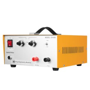 Gdrasuya10 600W 80A Pulse Spot Welder Jewelry Spot Welding Machine with Foot Pedal Control, Spot Welder Welding Machine Gold Silver Jewelry Spot Fast Welding Tool Earring Welding Machine