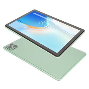 Naroote 10in Tablet, Gaming Tablet Octa Core 100 to 240V for Entertainment (Green)