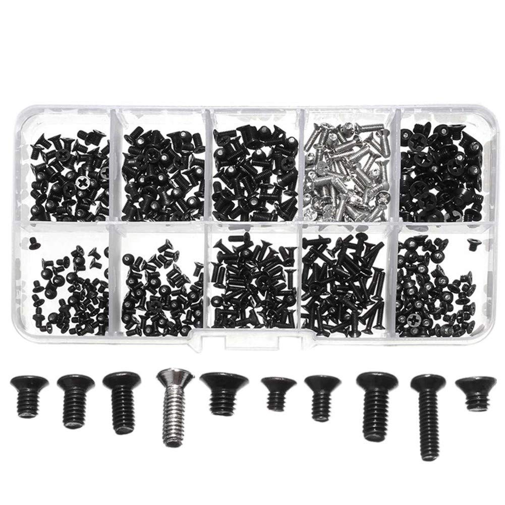 KIRANDY 500Pcs Laptop Notebook Computer Screw Kit Set for IBM Hp Dell Lenovo Samsung Sony Toshiba Gateway Acer