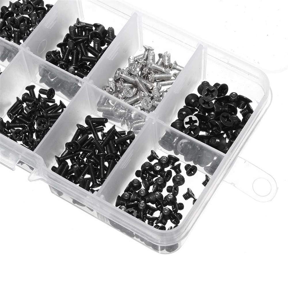 KIRANDY 500Pcs Laptop Notebook Computer Screw Kit Set for IBM Hp Dell Lenovo Samsung Sony Toshiba Gateway Acer