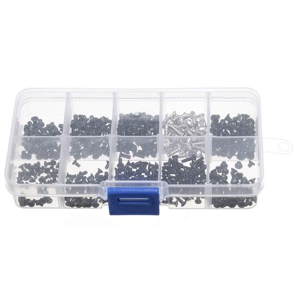 KIRANDY 500Pcs Laptop Notebook Computer Screw Kit Set for IBM Hp Dell Lenovo Samsung Sony Toshiba Gateway Acer