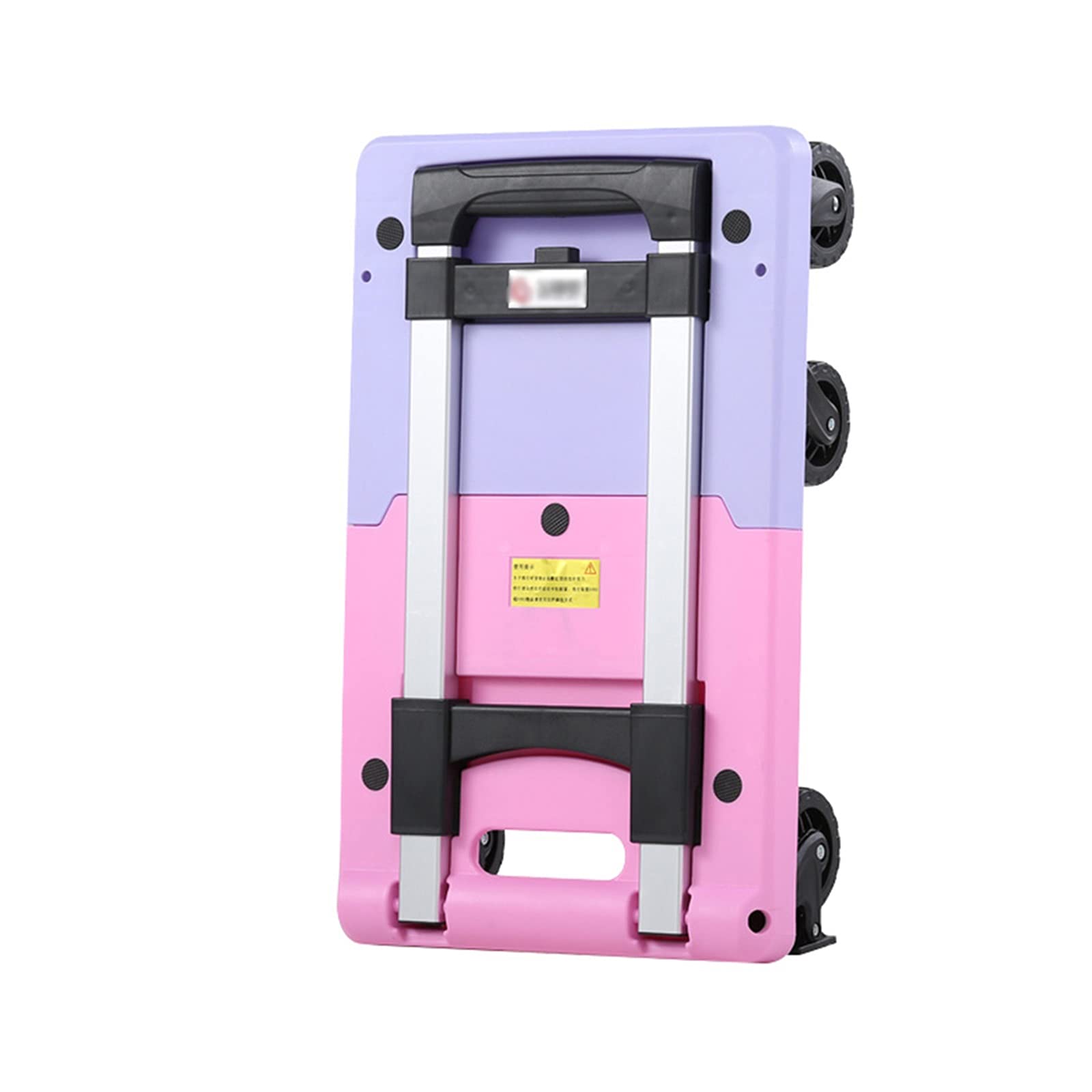 Platform Trucks Flatbed Cart Platform Hand Truck Small Foldable Push Cart for Easy Storage and 360 Degree Swivel Wheels Retractable Chassis Multi-Color Push Cart