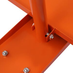 Drywall Cart Commercial 3000LBS Load Capacity Heavy Duty Drywall Sheet Cart & Panel Dolly with 4 Swivel Wheels - Orange