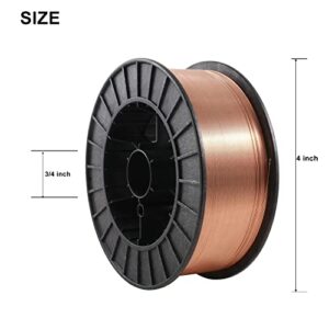 NEW SONNLER ER70S-6 .039"(1.0mm) Mig Welding Wire, 2 Lbs Spool Solid Core Mig Wire, Mild steel Mig Welding Wire For Gas Welder