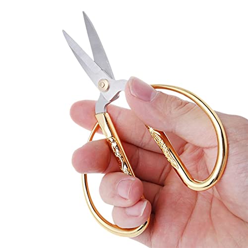 Gold Dragon Phoenix Bonsai Scissors Wedding Shears Home Office Garden Cutting Hand Tools Pruning Scissors Drop Ship