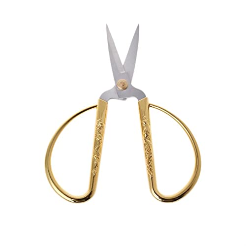 Gold Dragon Phoenix Bonsai Scissors Wedding Shears Home Office Garden Cutting Hand Tools Pruning Scissors Drop Ship