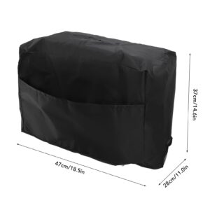 Pssopp Welding Machine Cover, Polyester Taffeta Proof Welder Dust Cover Generator Accessories for Welding Machine (Black)