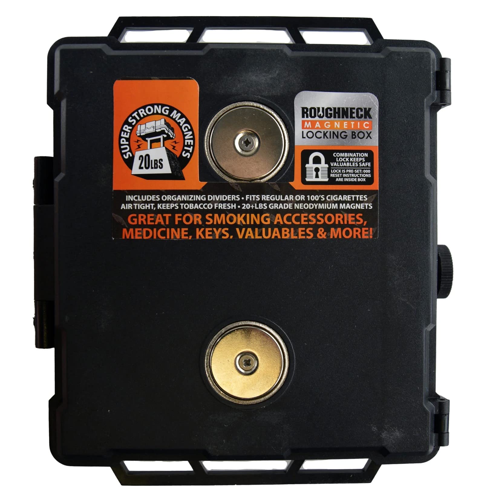 Roughneck Magnetic Locking Box - Impulse Retail Ready Display of 6 Each