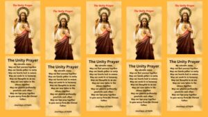 the unity prayer card - 5 pack