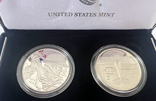 2018 PD WWI World War One Centennial (Air Service) Medal Set Dollar US mint Proof