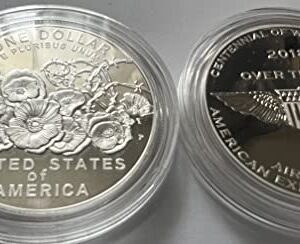 2018 PD WWI World War One Centennial (Air Service) Medal Set Dollar US mint Proof