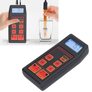 Water Tester, Accurate Measurement Automatic Calibration PH Tester Backlight 4 Digit Wide Application for Laboratory (PH ORP Electrode)