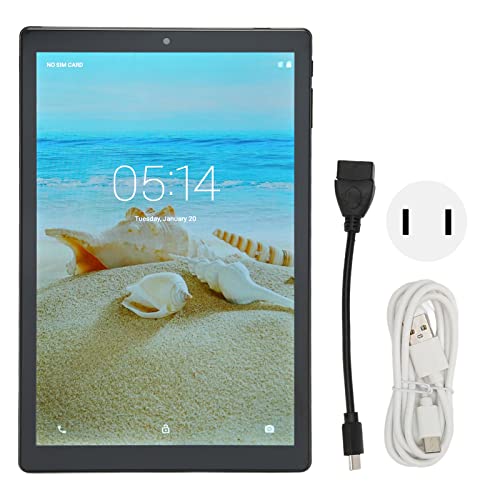 Naroote 10 Inch Tablet, 5G WiFi 5000mAh Tablet PC 100‑240V for Gaming (US Plug)