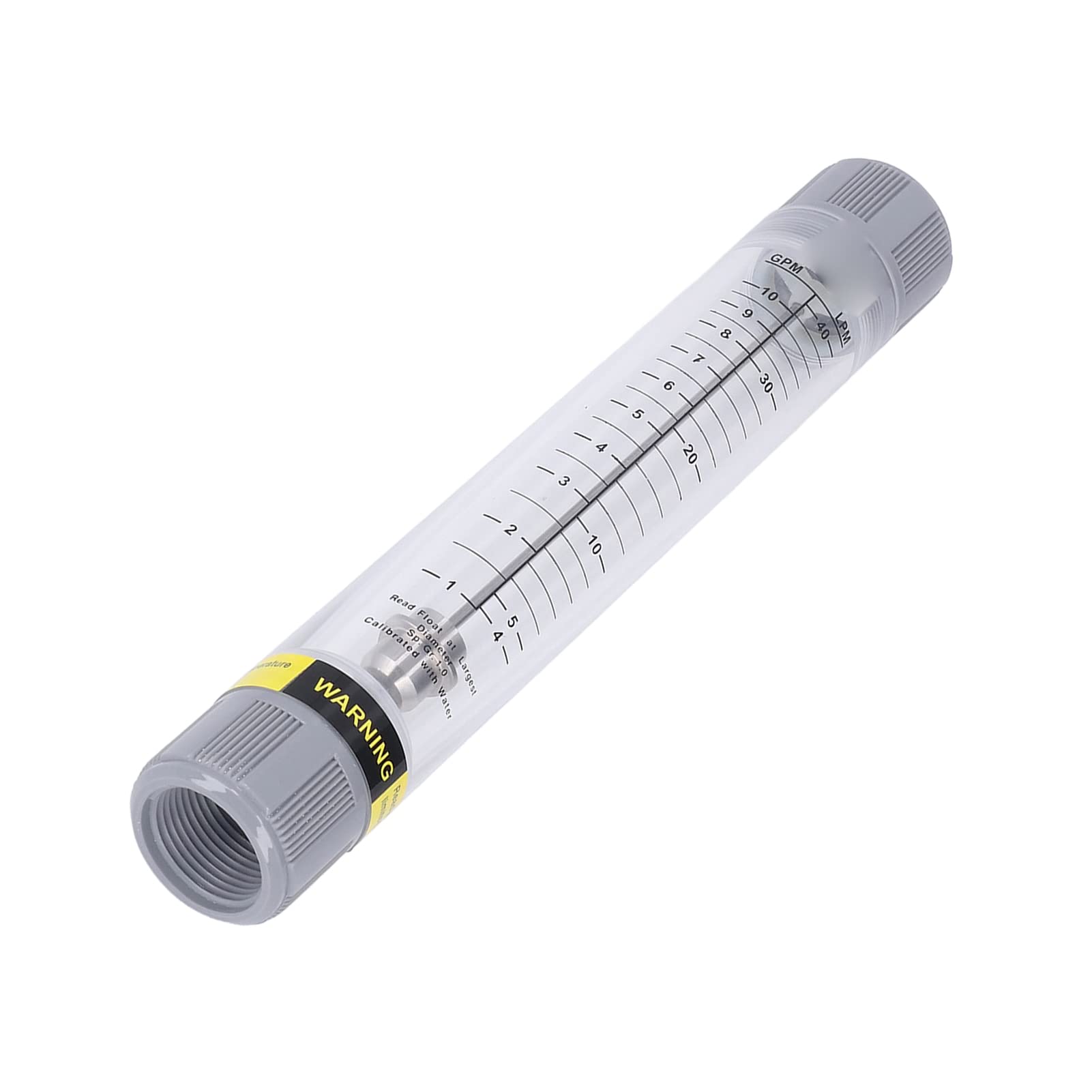 Liquid Flow Meter, Accuracy Flowmeter Tube Type Durable Acrylic 1-10GPM for Factory