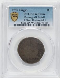 1787 fugio cents other g4 genuine pcgs