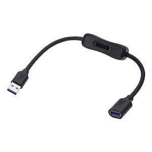 diarypiece usb 3.0 switch extension cable, usb male to female cord with on/off switch, support data transfer power supply cable, for led strips usb fan