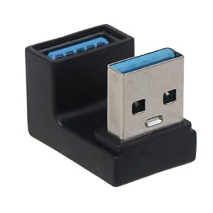 diarypiece usb 3.0 male to female adapter connector,180 degree up down jack connector for notebook laptop