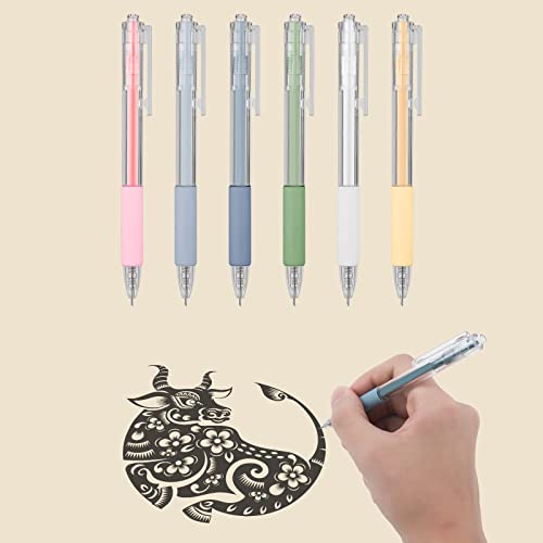 6pcs Craft Cutting Paper Pen Cutter Tool, ABS Resin Utility Knife Pen Art Utility Precision Blade Knife for DIY Scrapbooking Art (6 Colors)