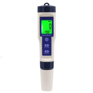 5 in 1 TDS/EC/PH/Salinity/Temperature Meter Digital Water Quality Monitor Tester for Pools, Drinking Water, Aquariums,Hydroponics