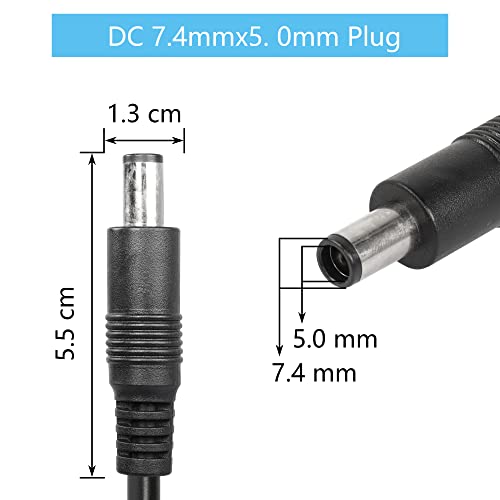 CERRXIAN 3.2ft 16AWG DC 7.4mm X 5.0mm Male to XT60 Female Power Cable for for FPV Lipo Battery, Solar Panle,RV(MF)