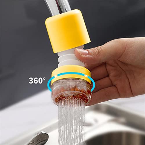 SUMDUINO 360 ° Rotatable Faucet Filter Pressurized Filter,Rotatable Filter Pressurized Kitchen Shower,Splash-Proof Head Of Faucet Extension,Kitchen Sink Water Filter (B)