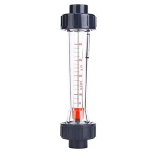 haillusty high accuracy inline tube flowmeter for water & liquids - abs plastic digital display 40-400l/h capacity - perfect liquid flow meter solution