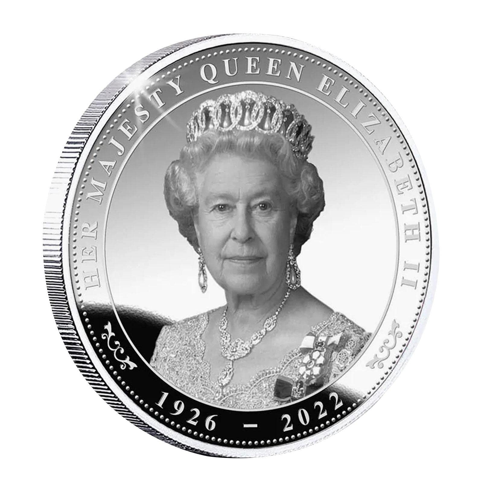 ZHIPAI Queen Elizabeth Ii Commemorative,Her Majesty Queen Elizabeth Ii 1926-2022,Queens of Englands Collection Souvenir Coin,Medallion Collection