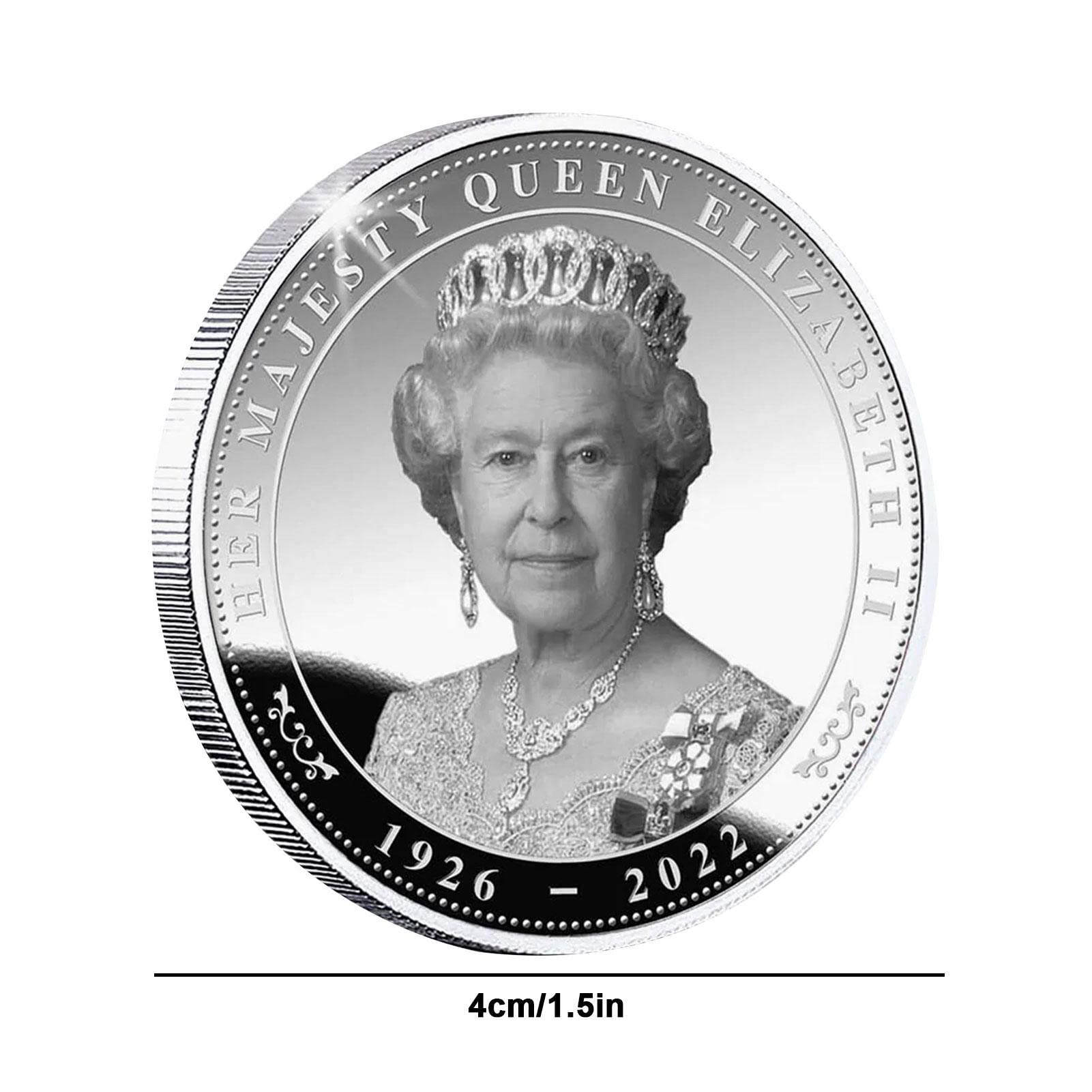 ZHIPAI Queen Elizabeth Ii Commemorative,Her Majesty Queen Elizabeth Ii 1926-2022,Queens of Englands Collection Souvenir Coin,Medallion Collection