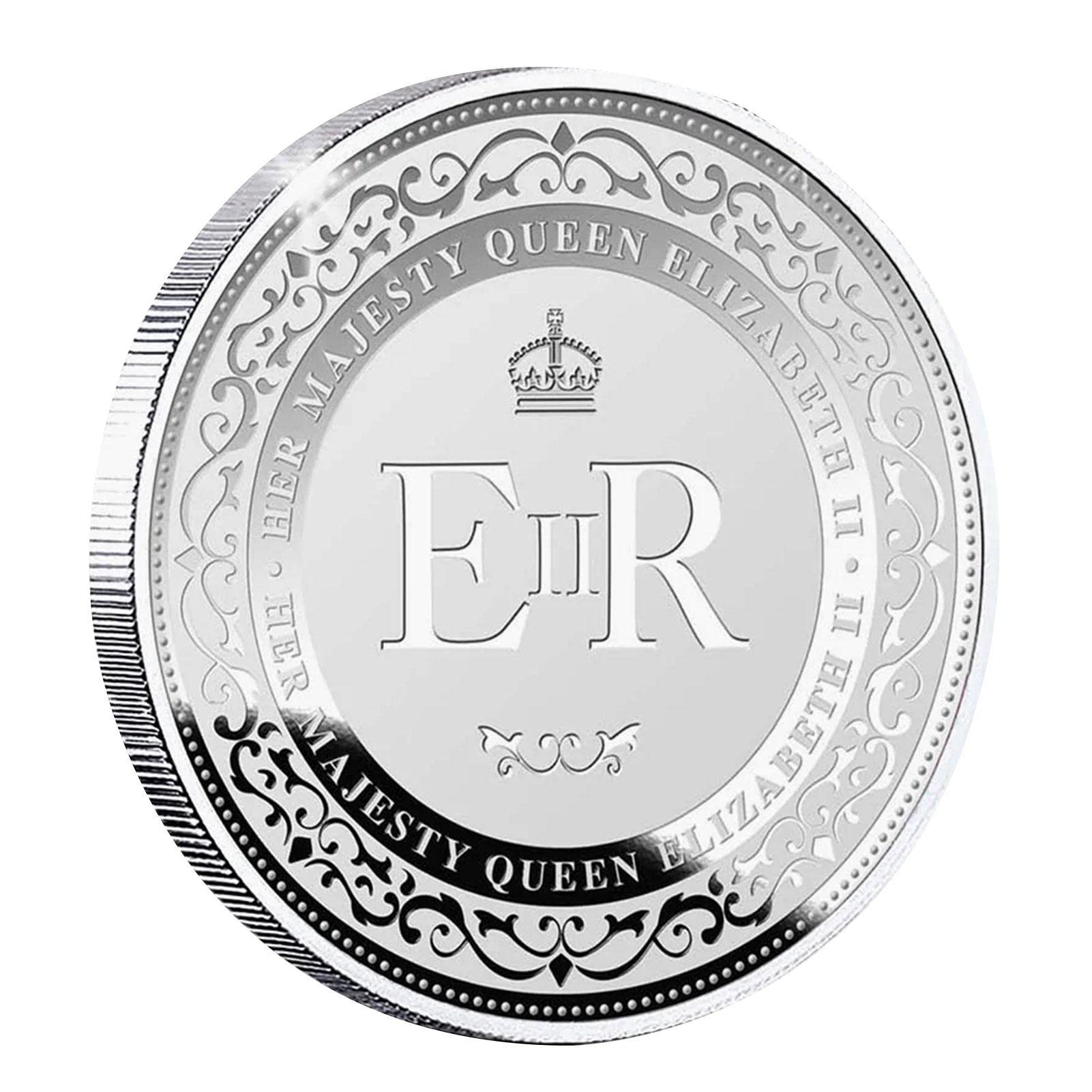 ZHIPAI Queen Elizabeth Ii Commemorative,Her Majesty Queen Elizabeth Ii 1926-2022,Queens of Englands Collection Souvenir Coin,Medallion Collection