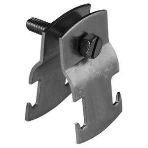 newhouse electric 2-in universal pipe clamp for strut channel accessory, silver