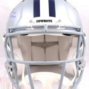 Emmitt Smith Signed F/S Dallas Cowboys Speed Authentic Helmet W/ 2 Insc- BAWHolo - Autographed NFL Helmets