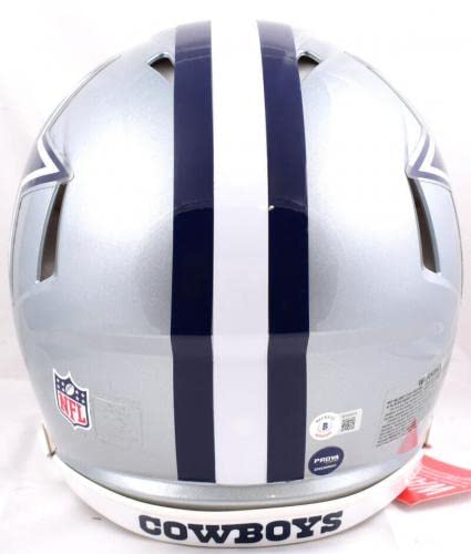 Emmitt Smith Signed F/S Dallas Cowboys Speed Authentic Helmet W/ 2 Insc- BAWHolo - Autographed NFL Helmets