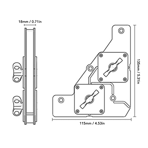 BOTEGRA Welding Magnet, 2Pcs Wide Application 28kg Maximum Pull Out Force Welder Angle Support 90 Degree Arrow Design for Metal