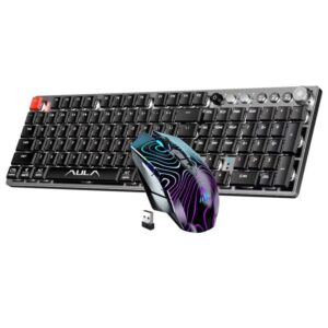 solakaka low profile mechanical keyboard wireless gaming keyboard and wireless mouse