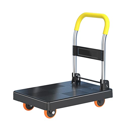 Multifunctional Folding Trolley, Platform Hand Truck Foldable Push Cart Dolly Heavy Duty Space Saving Collapsible for Loading and Storage