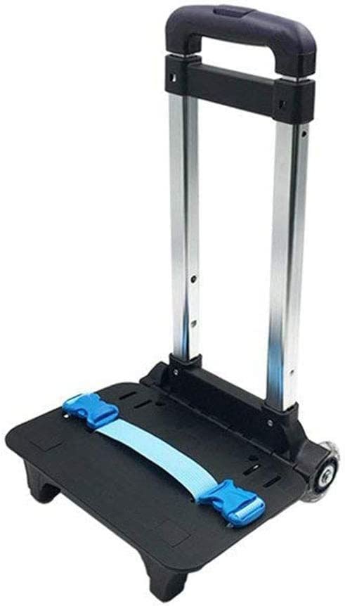 Backpack Hand Truck KAMOD Wheeled Cart Trolley Hand Aluminium Alloy Folding Trolley Cart for Schoolbag