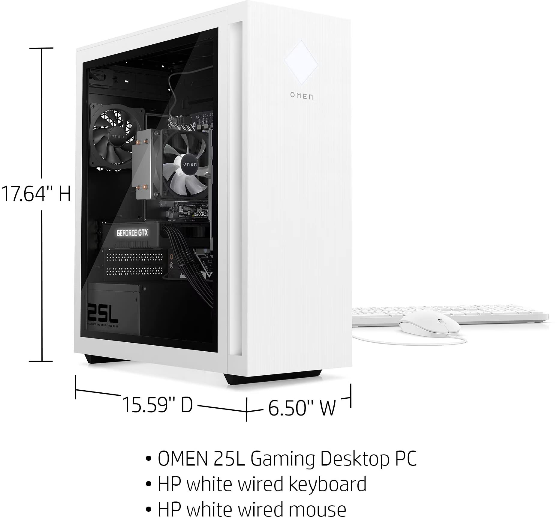 HP OMEN 25L Gaming & Entertainment Desktop PC (AMD Ryzen 5 5600G 6-Core, 16GB RAM, 512GB PCIe SSD + 1TB HDD (3.5), GeForce GTX 1660 Super, WiFi, Bluetooth, HDMI, Win 11 Home) Refurbished (Renewed)