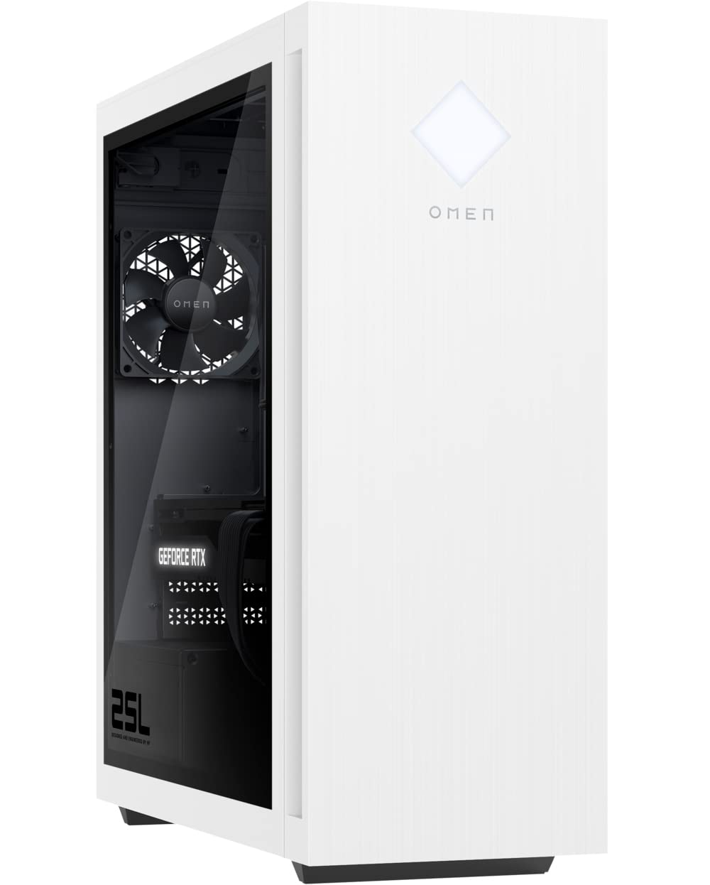 HP OMEN 25L Gaming & Entertainment Desktop PC (AMD Ryzen 5 5600G 6-Core, 16GB RAM, 512GB PCIe SSD + 1TB HDD (3.5), GeForce GTX 1660 Super, WiFi, Bluetooth, HDMI, Win 11 Home) Refurbished (Renewed)