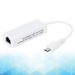 Micro USB to RJ45 Ethernet Adapter, USB 2.0 Network Adapter Automatic Switch Gigabit Half or Full Duplex for Raspberry Pi Zero 1.3/W Motherboard for OS X