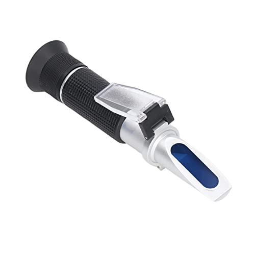 Refractometer, Auto Temperature Compensation 032% 1.000-1.130 Dual Scale Wide Application High Accuracy Refractometer Meter for Brewing
