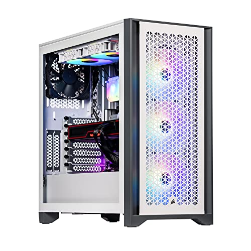 Velztorm White Armix Prebuilt Gaming Desktop PC (AMD Ryzen 9 7900X 12-Core 4.7GHz, Radeon RX 6900 XT 16GB, 64GB DDR5, 1TB PCIe SSD + 2TB HDD (3.5), 240mm AIO, 1000W PSU, Killer WiFi 6E, Win10Pro)