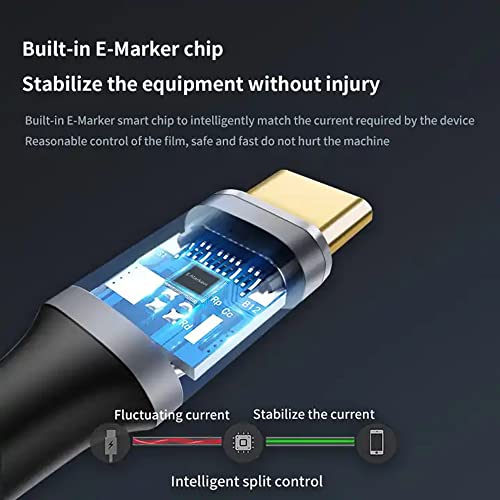 YANGTAO 100W Charging 40 Gbps USB 4 C to USB C Cable, for Type C Laptop, Hub, Docking 3.3 ft Supports 8K HD Display 40 Gbps Data Transfer