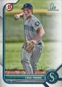 2022 bowman draft #bd-112 cole young nm-mt mariners