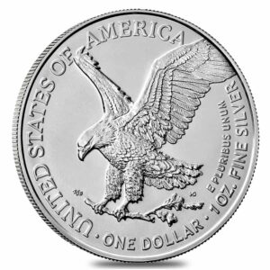 2023 No Mint Mark 2023 $1 American Silver Eagle 1-oz GEM BU Brilliant Uncirculated Coin $1 US Mint Perfect Uncirculated